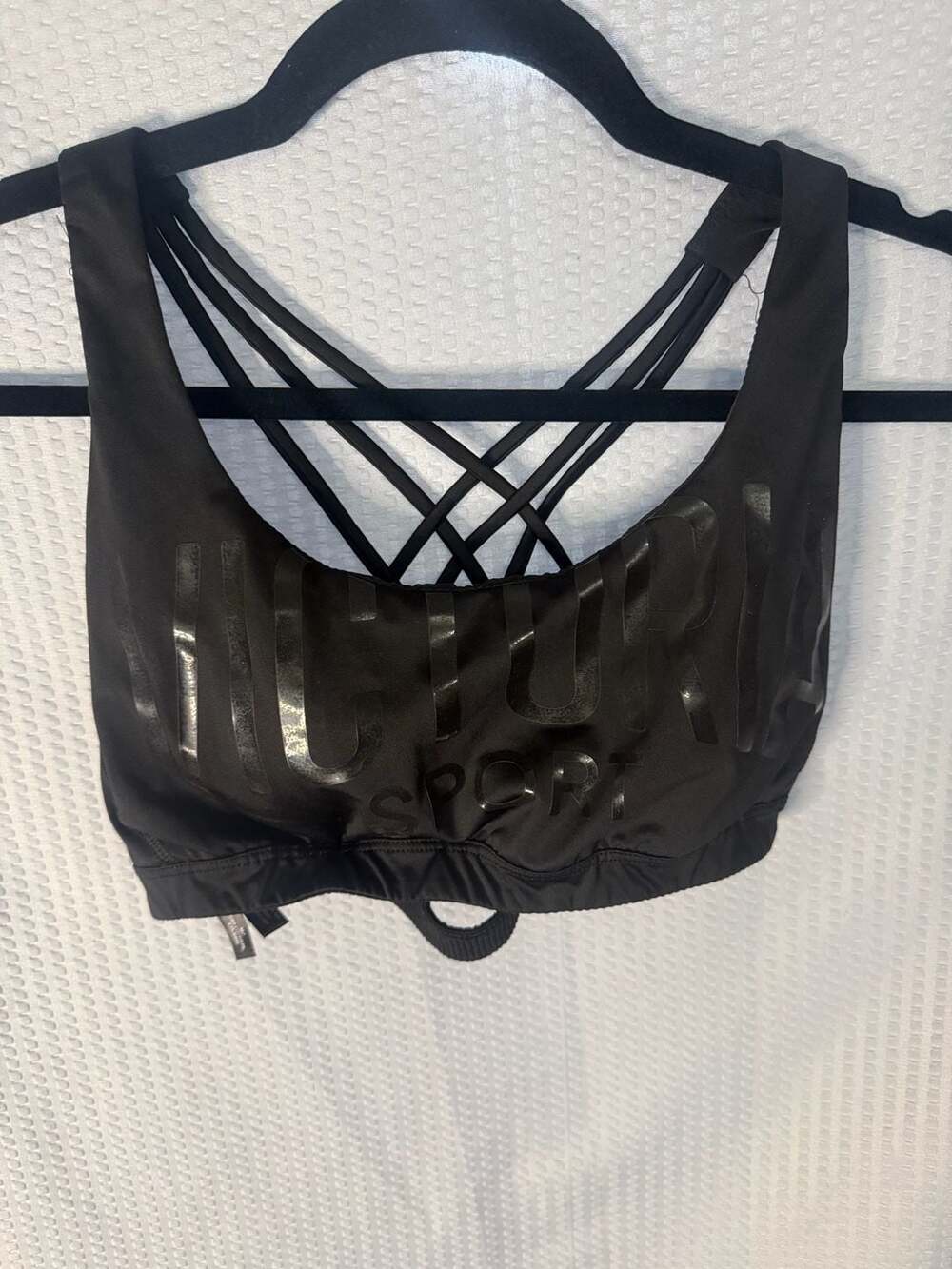 Victoria Sport Black Strappy Back Sports Bra Size M